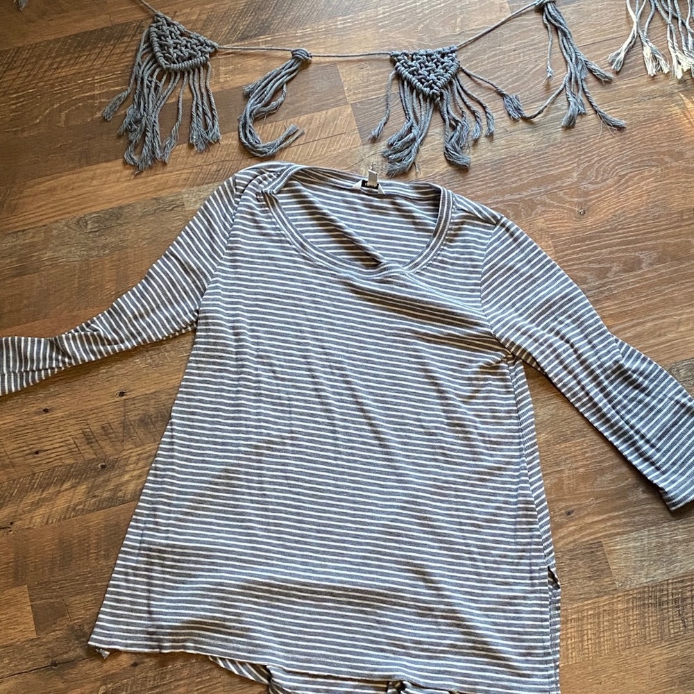 Sonoma WOMENS ribbed 3/4 sleeve shirt